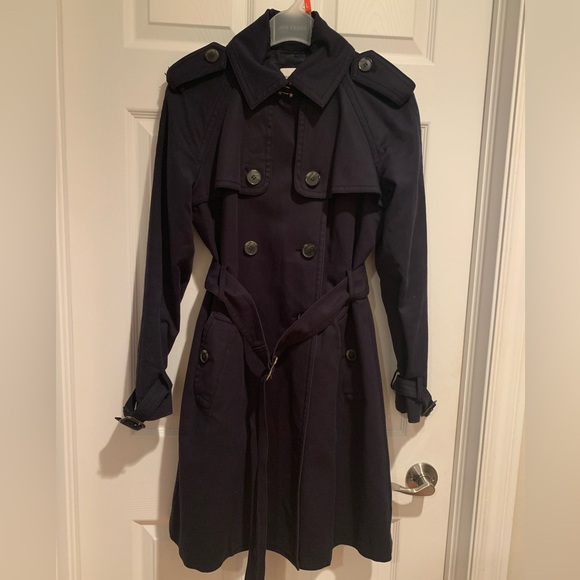 Club Monaco Jackets & Blazers - Club Monaco Dark Navy Trench Coat